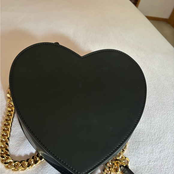 Moschino Black Heart-Shaped Bag with Colorful Letters - Picture 3 of 10